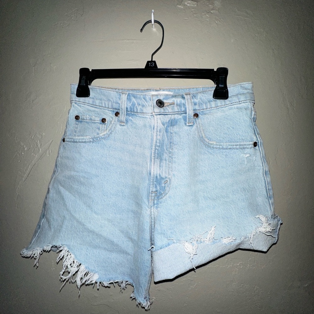 Abercrombie & Fitch Light Blue Jean Shorts